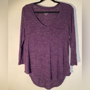 Merona flowy purple top